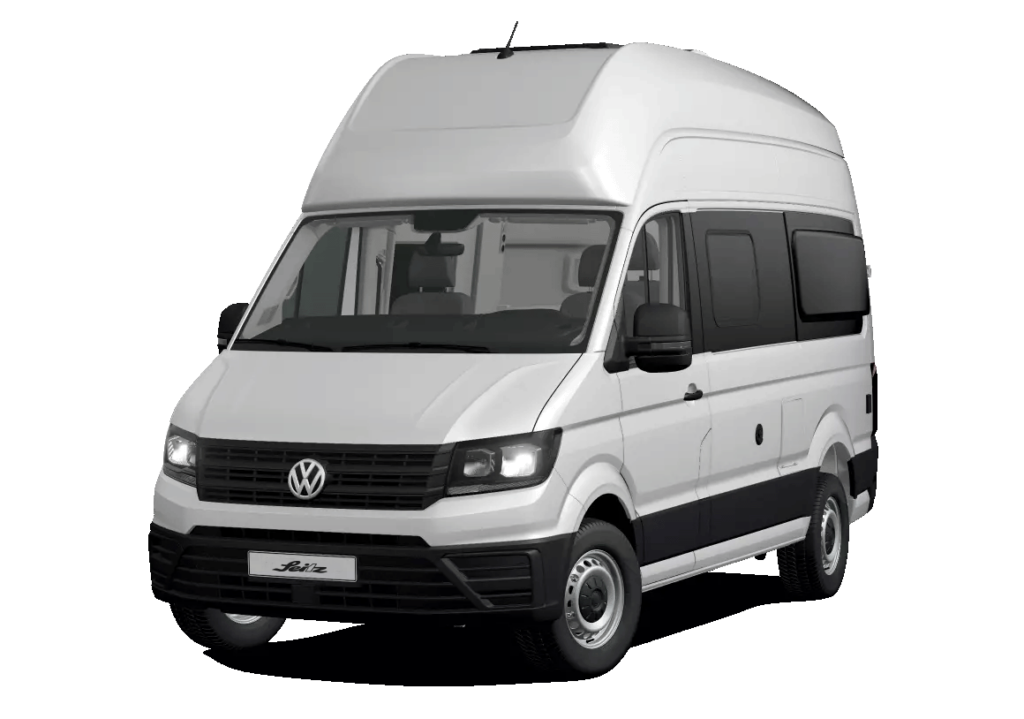 Ein weißer VW Grand California