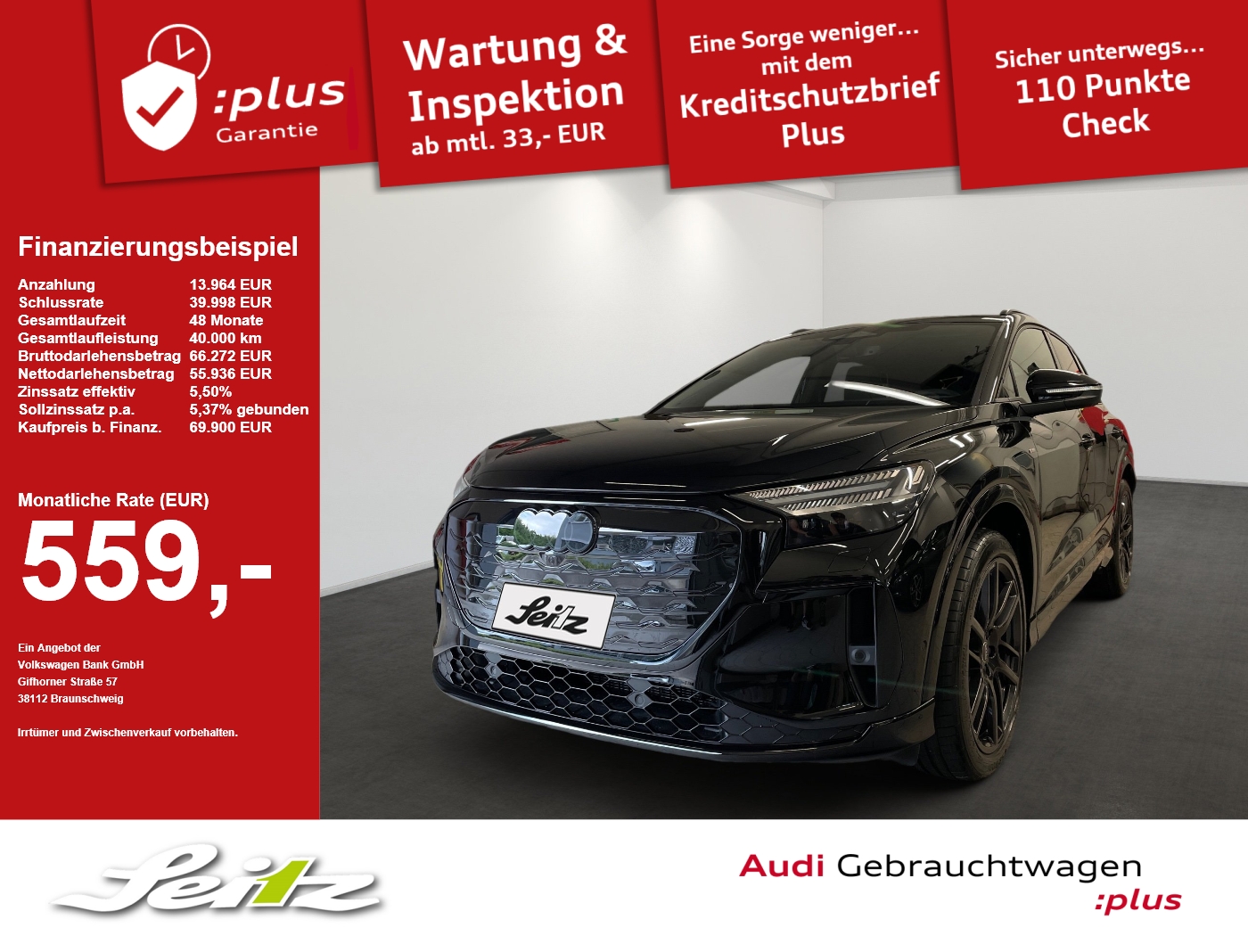 Audi Q4 e-tron quattro performance *HEAD-UP*AHK*STANDHZG*PANO*
