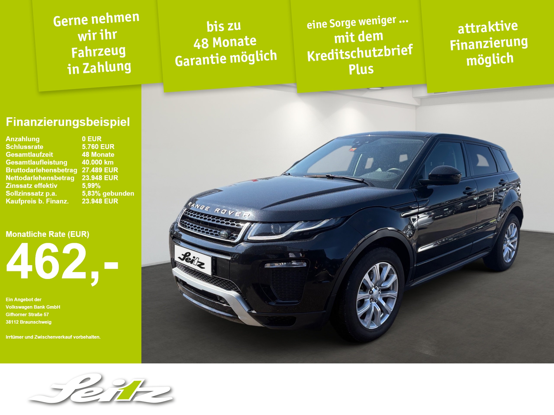 Array Range Rover Evoque SE Dynamic *XENON*PARKSENSOR*SITZHZG*
