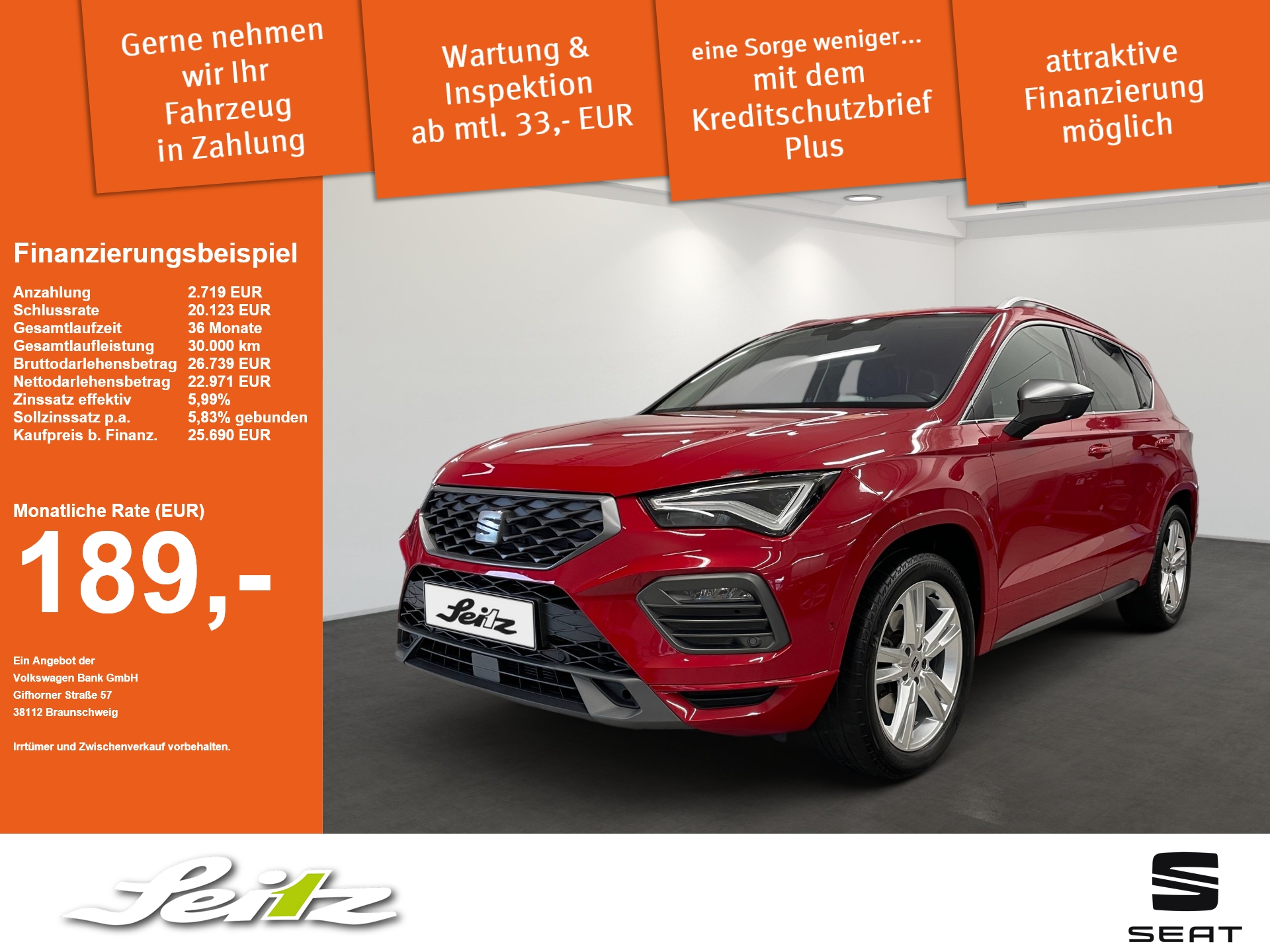Seat Ateca 2.0 TSI 4Drive FR *AHK*MATRIX*KAMERA*