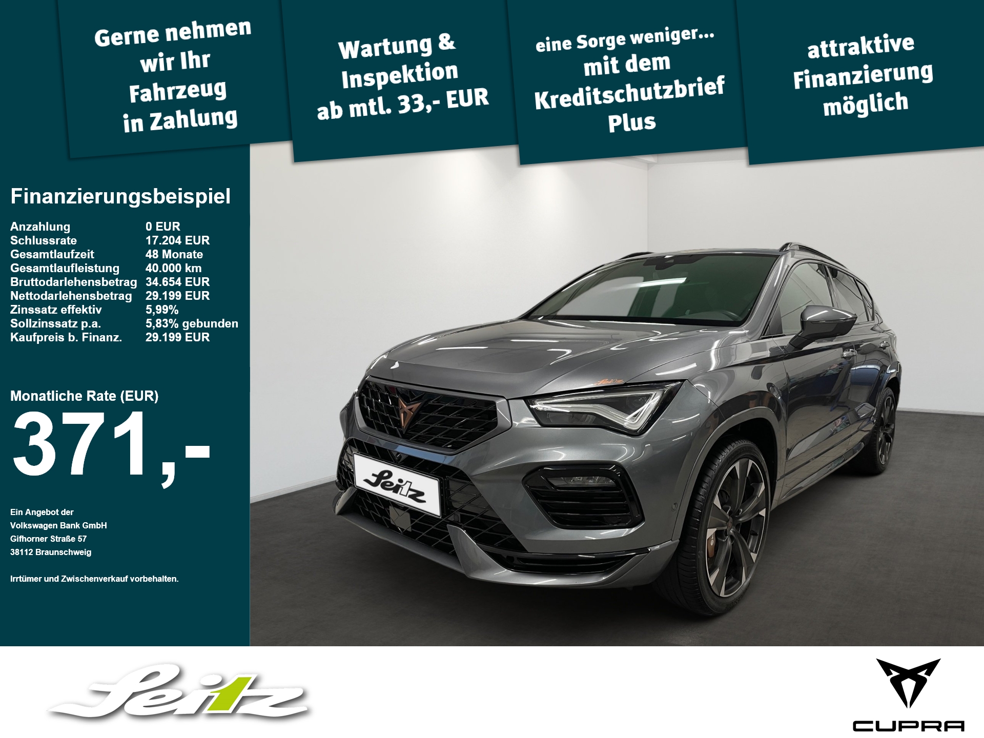 Cupra Ateca 2.0 TSI 4Drive VZ *AHK*BEATS*KAMERA*