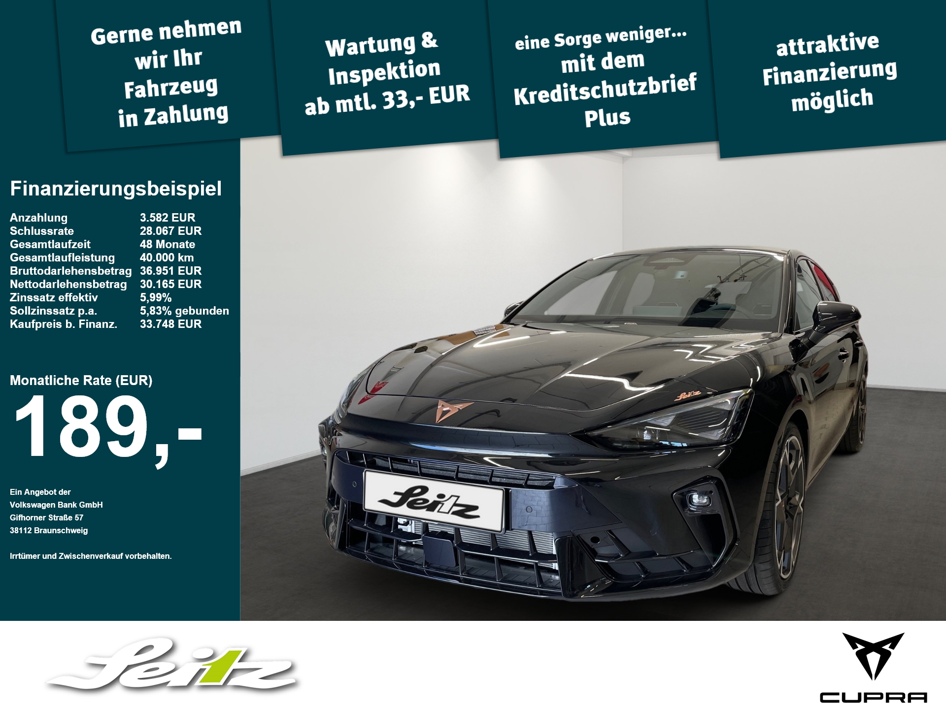 Cupra Leon 2.0 TSI VZ *PANO*SENNHEISER*KAMERA*
