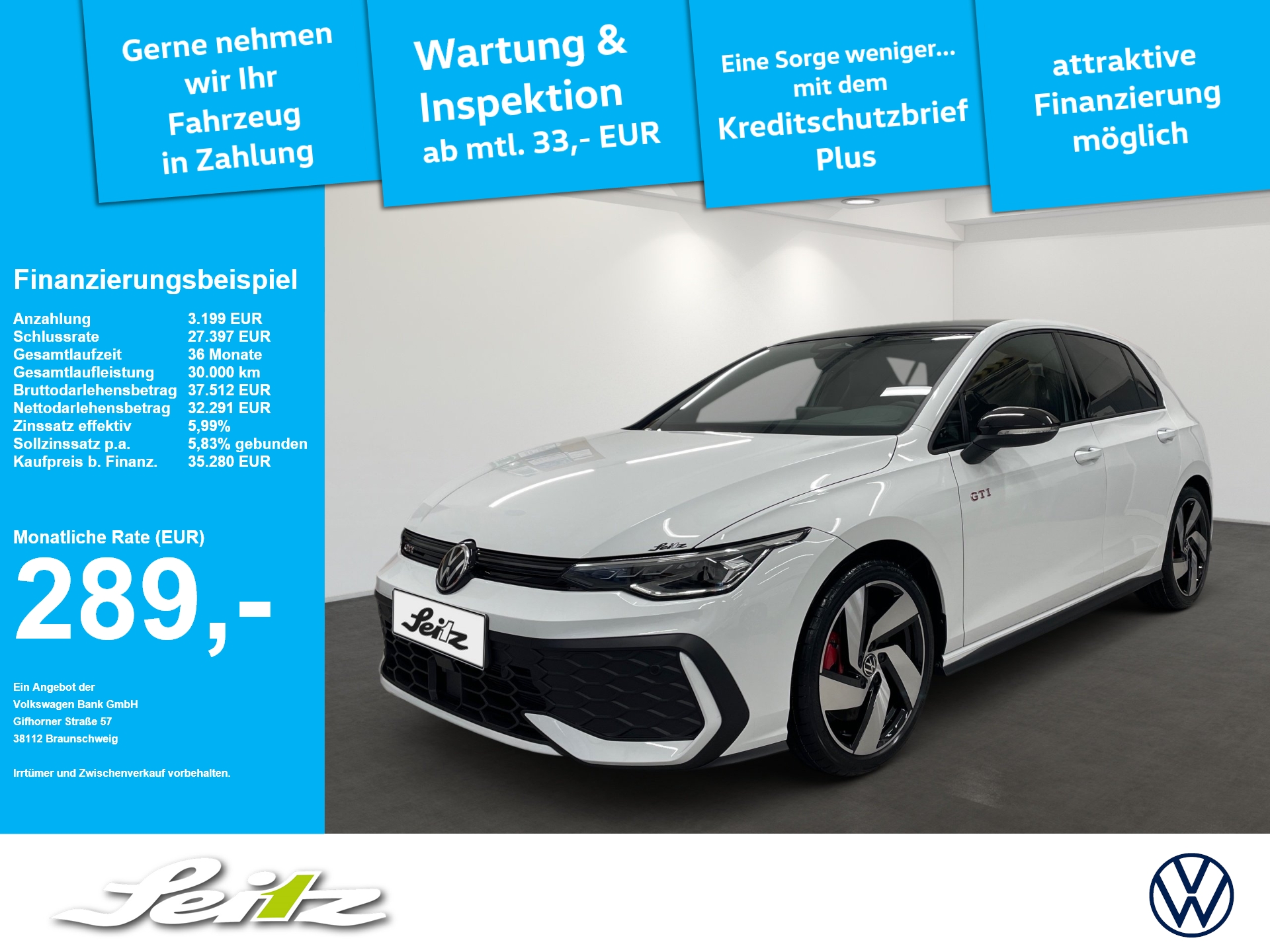 Volkswagen Golf VIII 2.0 TSI GTI *LED*KAMERA*SITZHZG*